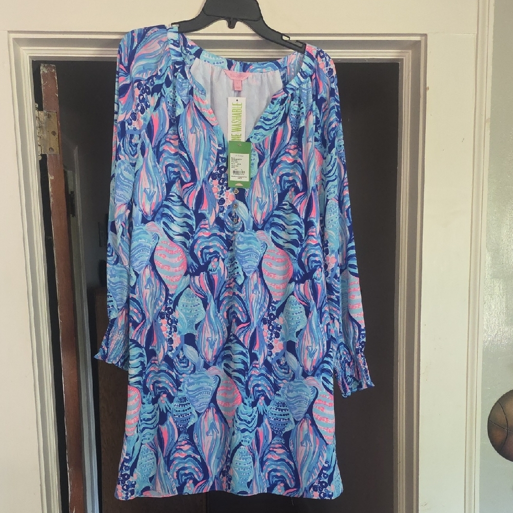 Lilly Pulitzer Blue and Pink Dress